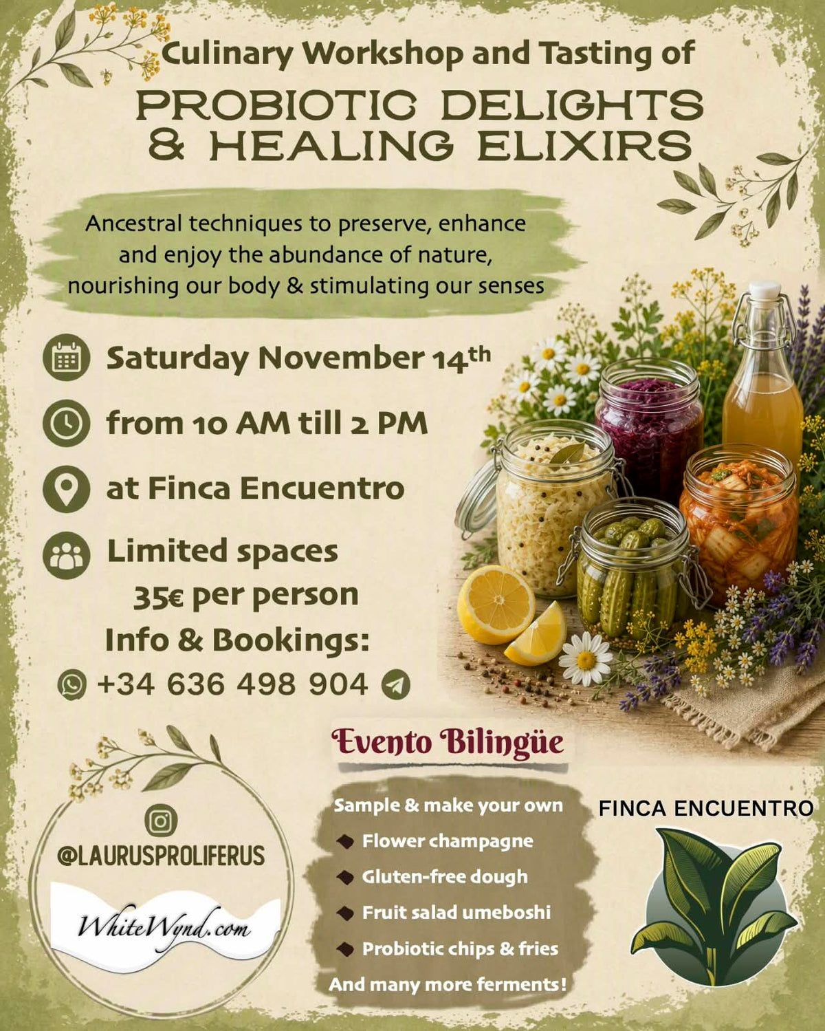 [ES] Delicias Probióticas y Elixires Medicinales       -       [EN] Probiotic Delights & Healing Elixirs
